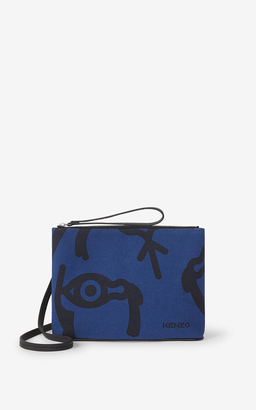 Bolsa Shopper Kenzo Arc Lona and shoulder strap Feminino - Azuis | 915GVYTWE